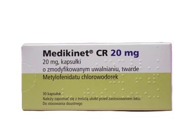 Oryginalne opakowanie leku Medikinet CR 20mg Medice - Metylofenidat na ADHD bez recepty