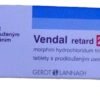 Oryginalne opakowanie leku Vendal Retard 200mg G.L. Pharma - Morfina w tabletkach