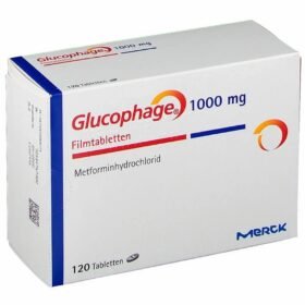 Oryginalne opakowanie Glucophage XR 1000mg Merck - Metformina na insulinooporność