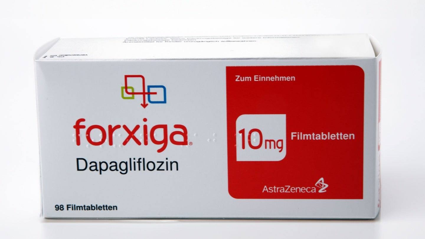 Oryginalne opakowanie leku Forxiga 10mg AstraZeneca - Dapagliflozyn tabletki na cukrzycę
