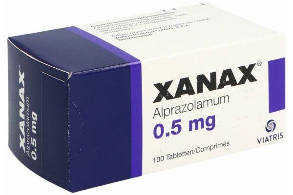 Oryginalne opakowanie leku Xanax Pfizer - Alprazolam na ataki paniki i lęk