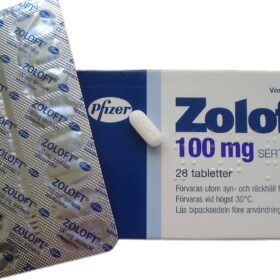 Oryginalne opakowanie leku Zoloft 100mg Pfizer - Sertralina na depresję i lęk