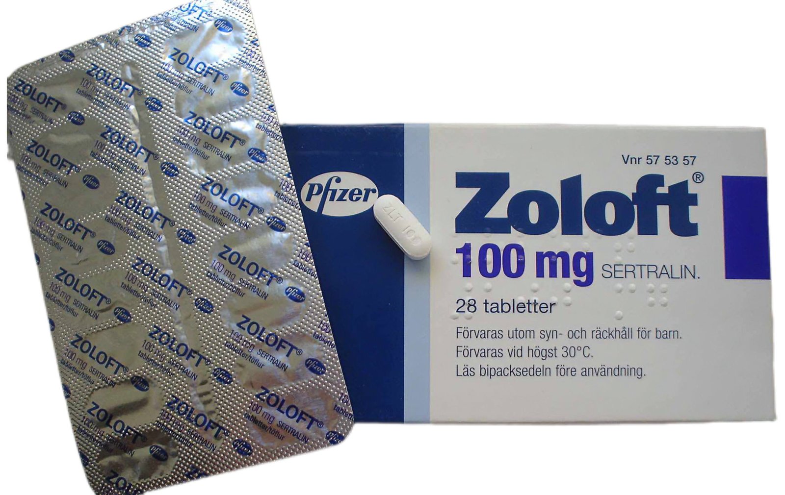 Oryginalne opakowanie leku Zoloft 100mg Pfizer - Sertralina na depresję i lęk