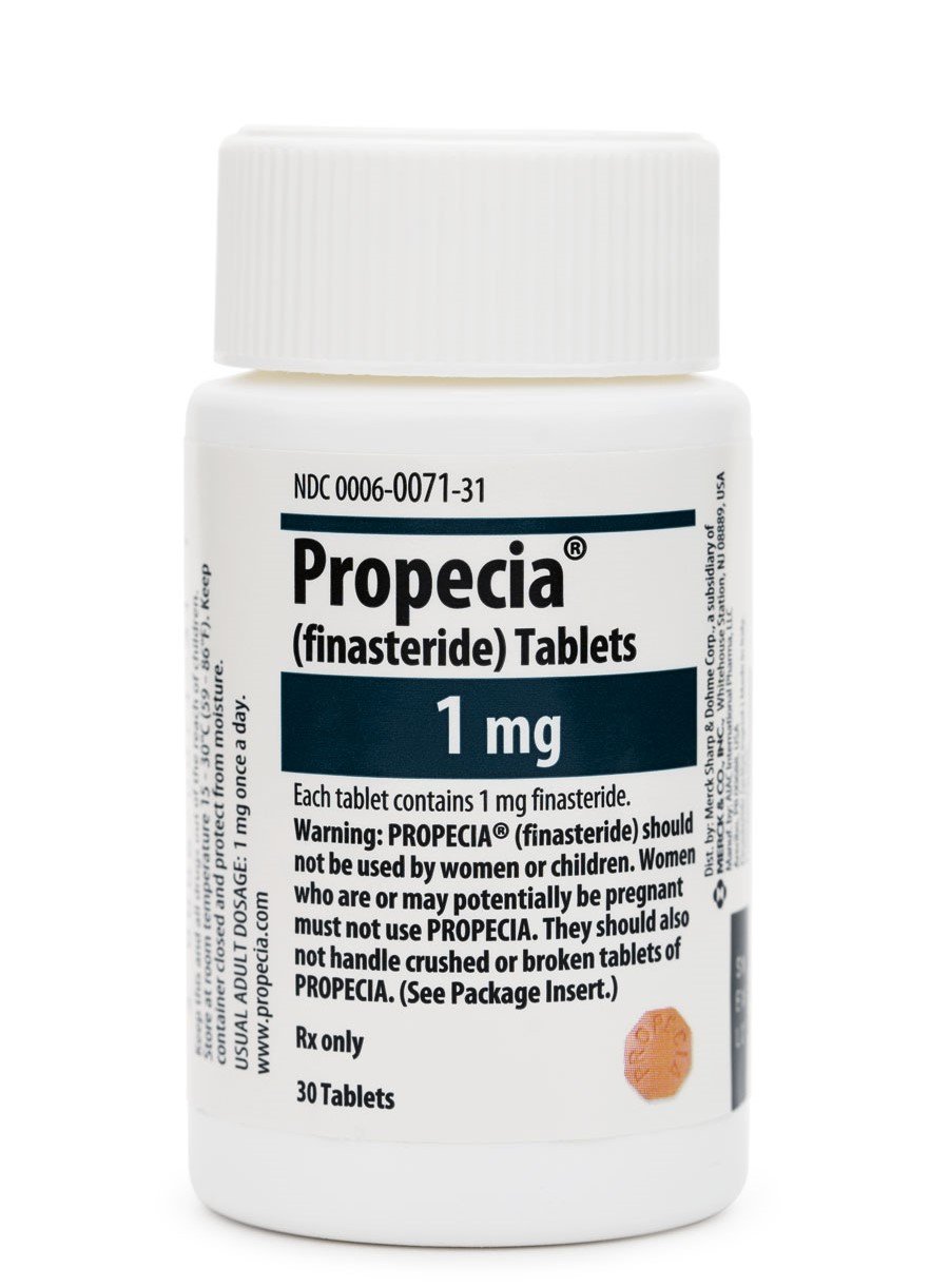 Oryginalne opakowanie leku Finasteryd Bez Recepty marki Propecia 1mg na wypadanie włosów