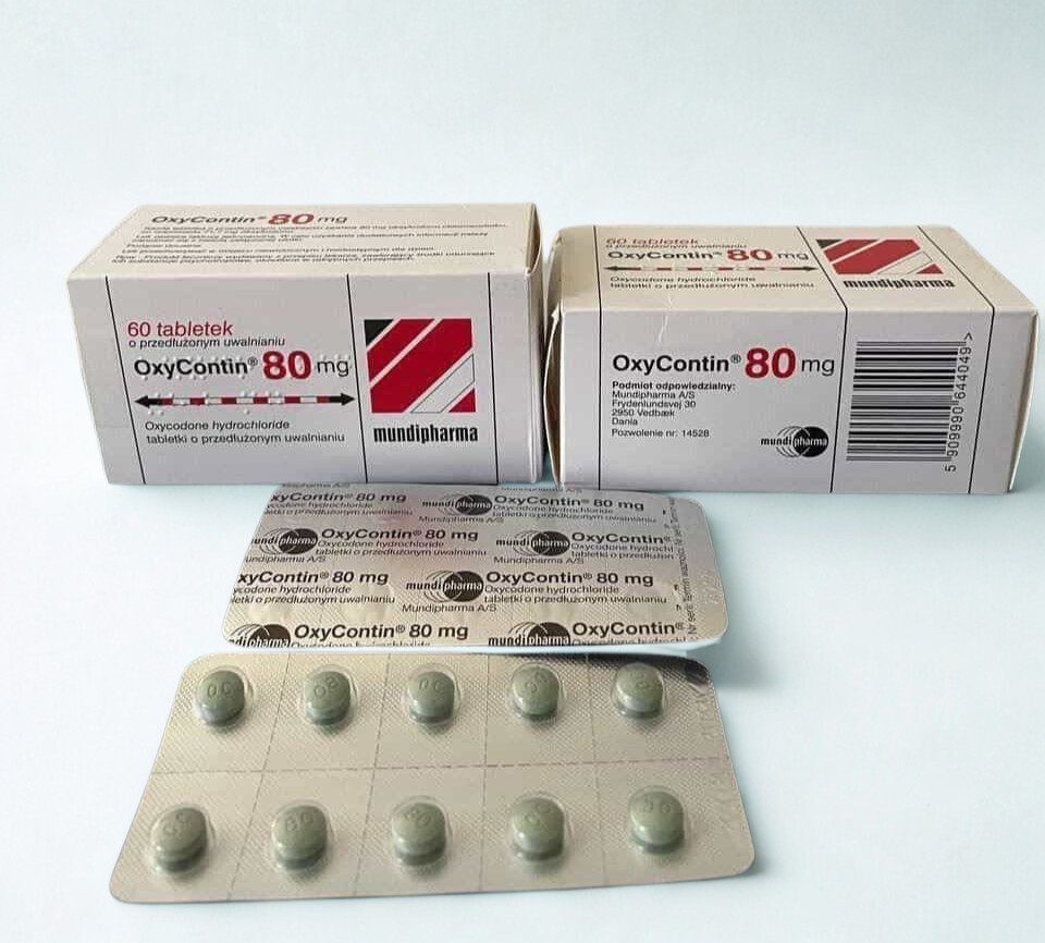 Oryginalne opakowanie leku OxyContin Bez Recepty 80mg Mundipharma - Tabletki OC na silny ból