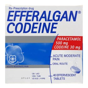 Oryginalne opakowanie Efferalgan Codeine Bez Recepty 16 tabletek musujących UPSA na silny ból