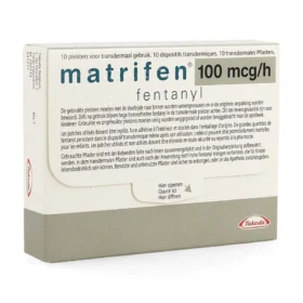 Oryginalne opakowanie plastrów Matrifen 100mcg/h Takeda - Fentanyl bez recepty na silny ból