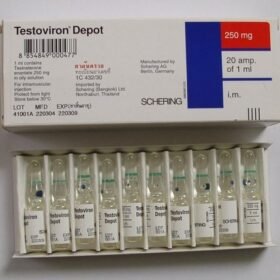 Oryginalne ampułki Testoviron Depot 250mg Bayer - Testosteron Enanthate na masę